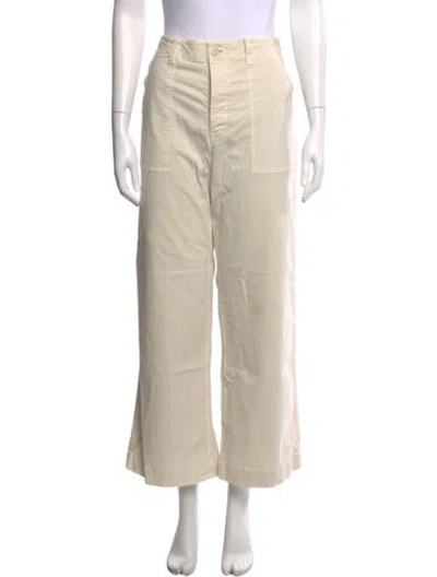 Pre-owned Nili Lotan Wide Leg Pants In Neutral