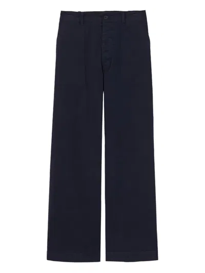 Nili Lotan Wide-leg Trousers In Blue