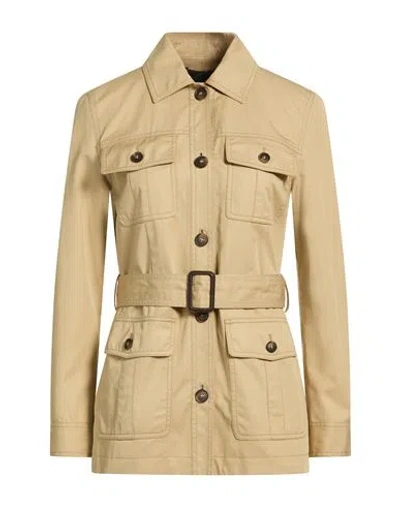 Nili Lotan Woman Jacket Khaki Size L Cotton In Brown