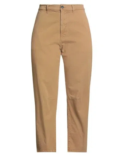 Nili Lotan Woman Pants Camel Size 32 Cotton, Elastane In Brown