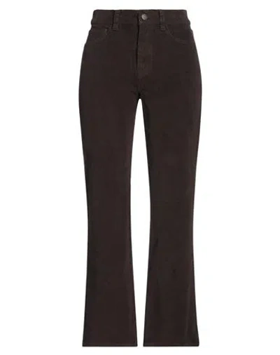 Nili Lotan Woman Pants Dark Brown Size 4 Cotton, Polyester, Elastane