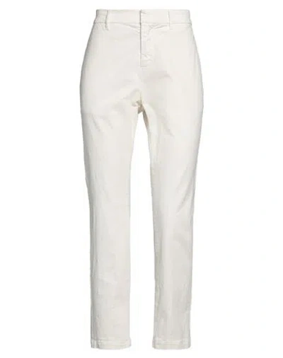 Nili Lotan Woman Pants Ivory Size 8 Cotton, Elastane In White