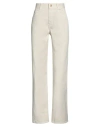 Nili Lotan Woman Pants Ivory Size 8 Cotton In White