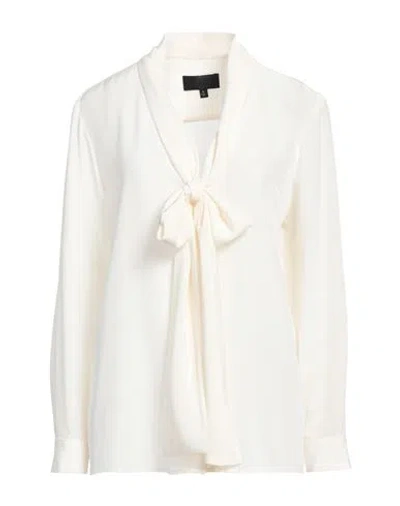 Nili Lotan Woman Shirt Ivory Size L Silk In White