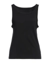 Nili Lotan Woman Tank Top Black Size L Cotton