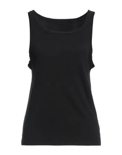 Nili Lotan Woman Tank Top Black Size L Cotton