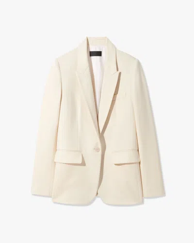 Nili Lotan Women's Adele Blazer Stone, 10 - 100% Virgin Wool In Gray
