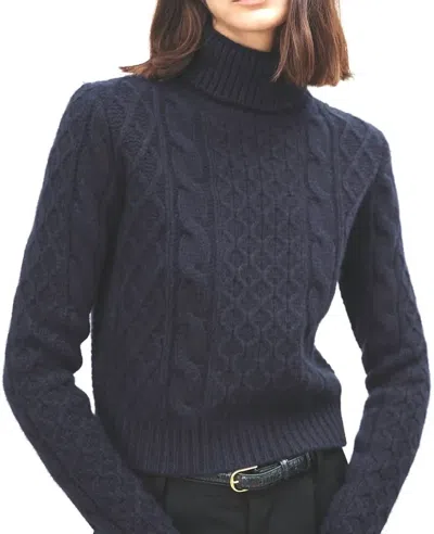 Nili Lotan Women's Andrina Sweater In Dark Grey Melange In Blue