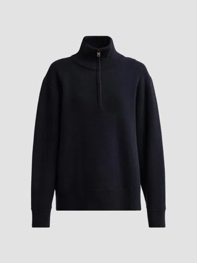 Nili Lotan Women's Axel Wool Vareuse Sweater In Blue