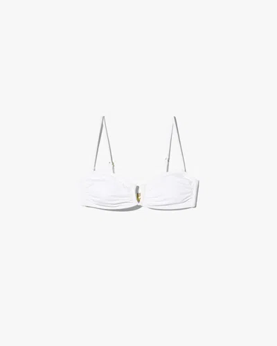 Nili Lotan Women's Bandeau Bikini Top White, M