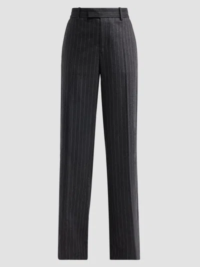 Nili Lotan Women's Bethany Pinstripe Wool Pants In Black