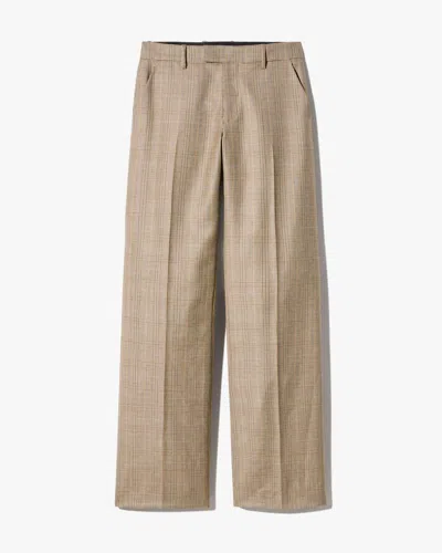 Nili Lotan Women's Bethany Wool Pant Glen Tan, 0