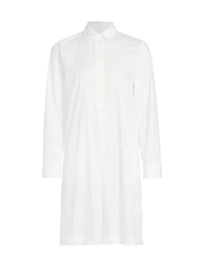 Nili Lotan Women's Cloe Cotton-blend Poplin Shirtdress In White