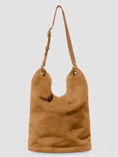 Nili Lotan Women's Cooper Suede Bucket Bag In Whiskey
