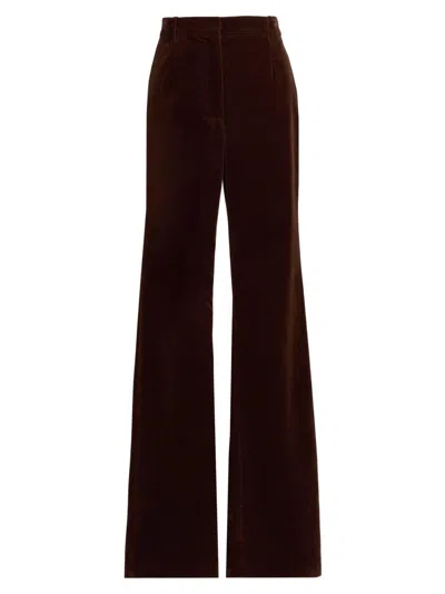 Nili Lotan Women's Corette Wide-leg Pants In Brown