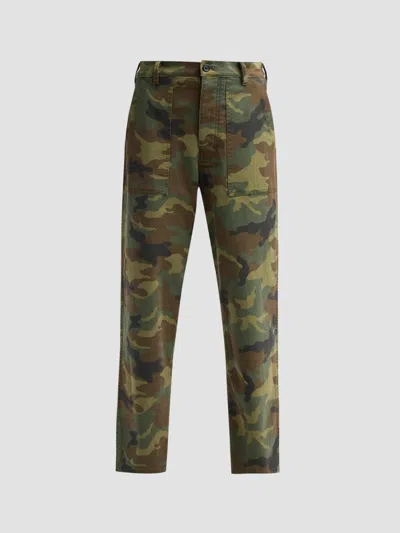 Nili Lotan Women's Earl Camouflage Cotton-blend Cargo Pants In Green