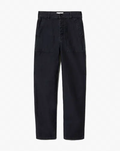 Nili Lotan Women's Earl Cotton Pant Carbon, 10 - 100% Cotton In Black