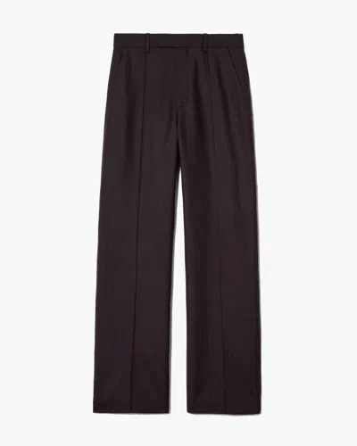 Nili Lotan Women's Etoile Wool Pant Brown Herringbone, 0 - 100% Virgin Wool
