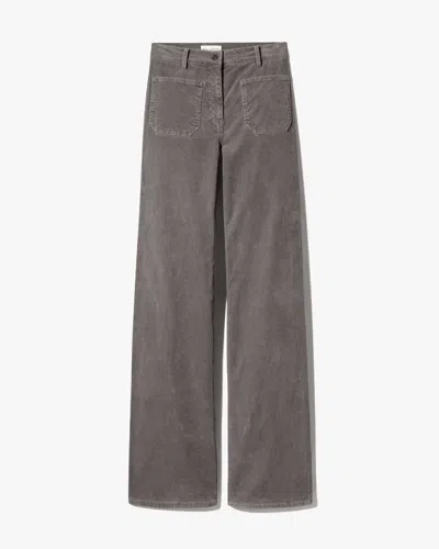 Nili Lotan Women's Florence Corduroy Pant Sage Grey, 12