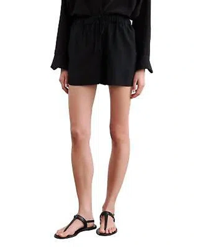 Pre-owned Nili Lotan Women's Frances Silk Short In Black - Size S