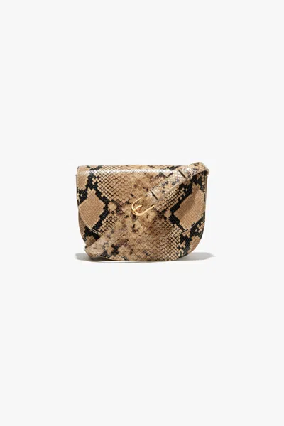 Nili Lotan Women's Francoise Bag Taupe Snakeskin, Os
