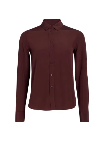 Nili Lotan Women's Gaia Silk Blouse In Burgundy