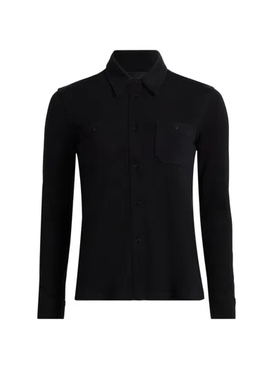 Nili Lotan Women's Ibra Wool Shirt In Black