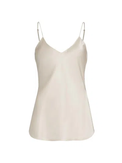 Nili Lotan Women's Isabella Silk Tank Top In White