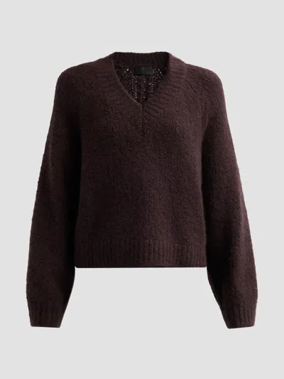 Nili Lotan Isley Cashmere Sweatshirt In Brown