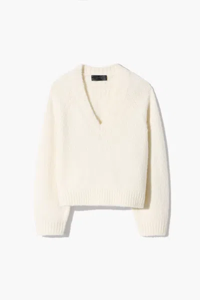 Nili Lotan Women's Isley Sweater Ivory, S - 100% Cashmere