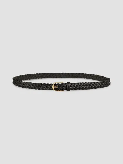 Nili Lotan Women's Jane Braided Leather Belt In Black