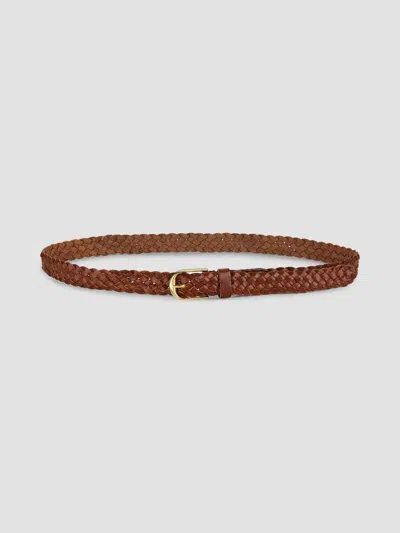 Nili Lotan Women's Jane Braided Leather Belt In Purple