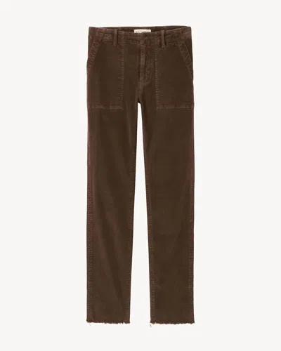Nili Lotan Women Jenna Corduroy Pants In Espresso In Green