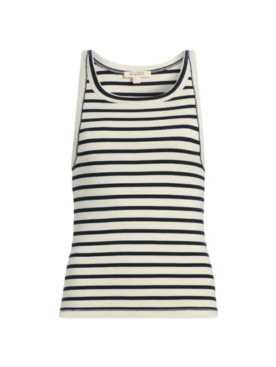 Nili Lotan Jennifer Striped Tank Top In Neutral