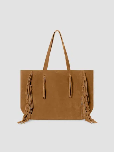 Nili Lotan Women's Joni Suede Tote Bag In Whiskey