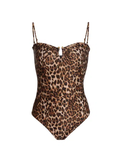 Nili Lotan Women's Leopard-print One-piece Swimsuit In Animal Print