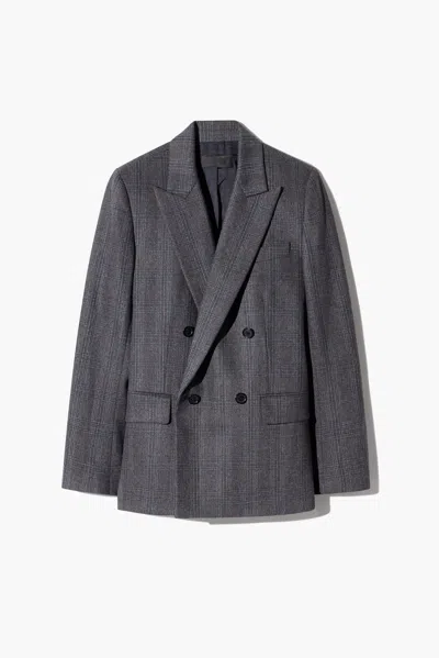 Nili Lotan Women's Leston Blazer Grey/blue Check, 6