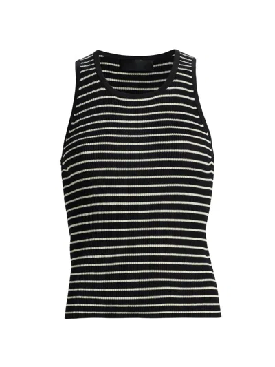 Nili Lotan Women's Lottie Striped Silk Tank
