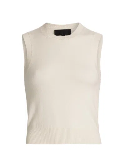 Nili Lotan Women's May Cashmere Sweater Vest In White