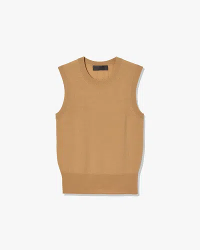 Nili Lotan Women's May Cashmere Tank Tan, S - 100% Cashmere In Brown