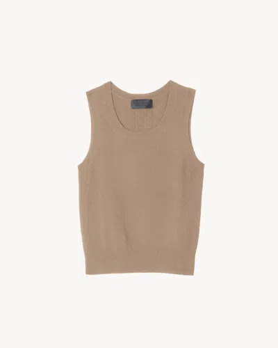 Nili Lotan Women's May Tank Arabian Sand, Xl - 100% Cashmere
