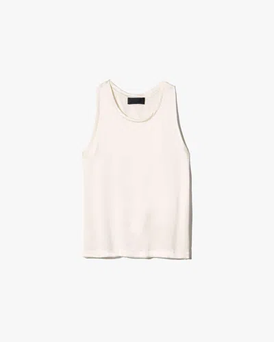 Nili Lotan Women's Moka Silk Tank Ivory, M - 100% Silk In White