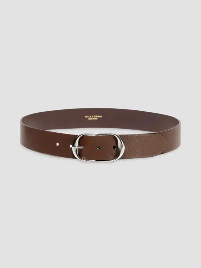 Nili Lotan Women's Nili Leather Belt In Chestnut