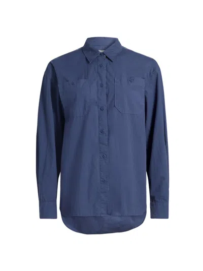 Nili Lotan Women's Onora Cotton Shirt In Blue