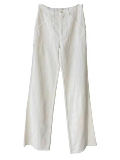 Nili Lotan Women's Quentin Pants In Eggshell In White