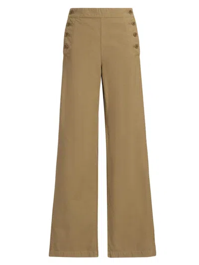 Nili Lotan Women's Reed Cotton Sailor Pants In Brown