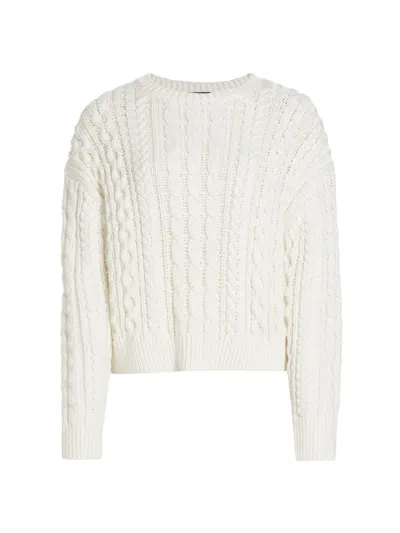 Nili Lotan Women's Rory Cotton Cable-knit Jumper In Ivory