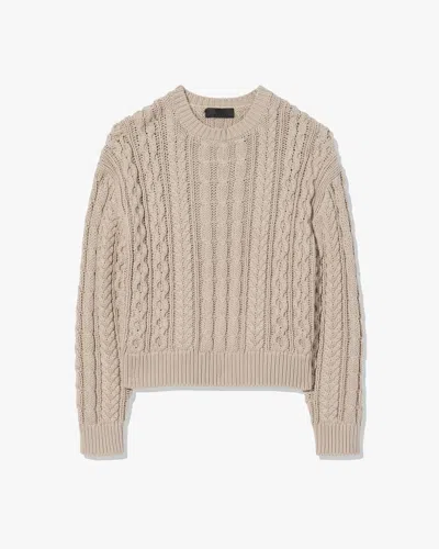 Nili Lotan Rory Cable-knit Sweater In Neutral