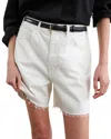 Nili Lotan Russel Denim Shorts In White