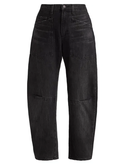 Nili Lotan Shon High-rise Barrel-leg Jeans In Multi